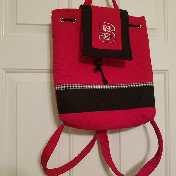 NC State Drawstring Quilted Backpack - Picture 1 of 5
